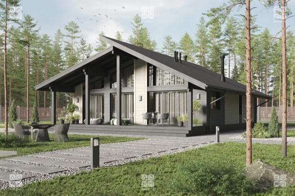 Дом панельно-каркасный Пикассо (116кв.м)