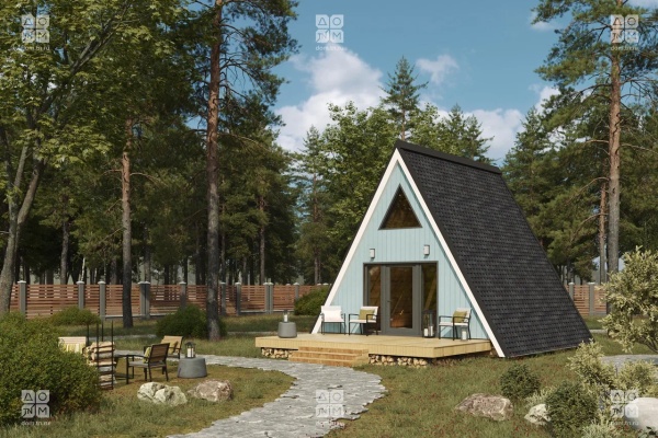 Дом панельно-каркасный Матисс (37кв.м)