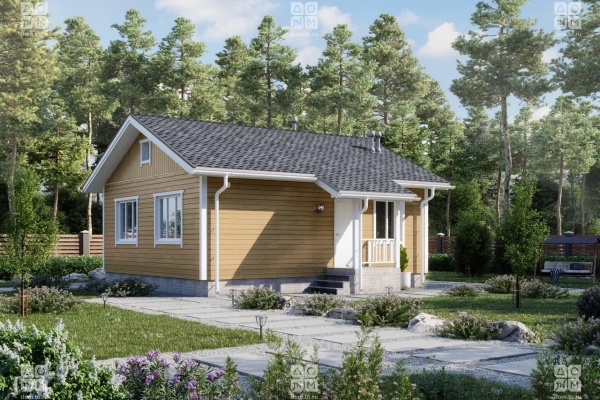 Дом панельно-каркасный Уютный 54 (57кв.м)