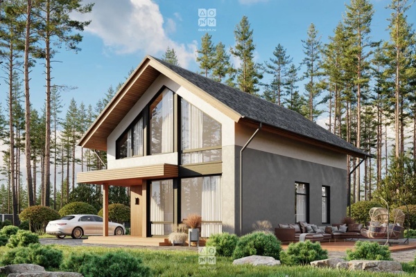 Дом панельно-каркасный Давинчи (131кв.м)