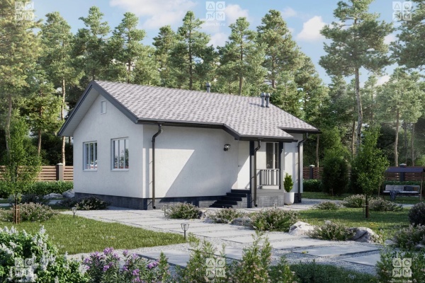 Дом панельно-каркасный Уютный 54 (57кв.м)