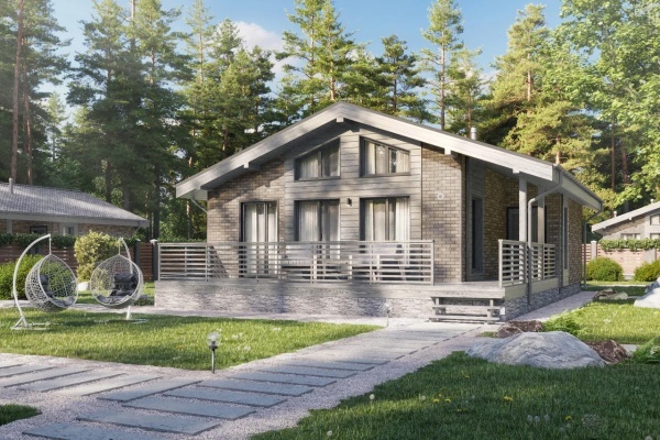 Дом панельно-каркасный Моне 75 (104кв.м)