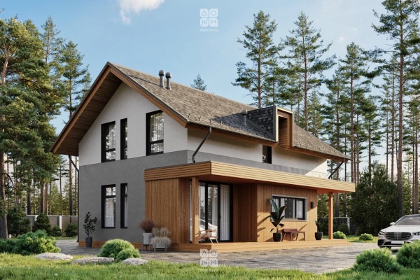 Дом панельно-каркасный Давинчи (131кв.м)