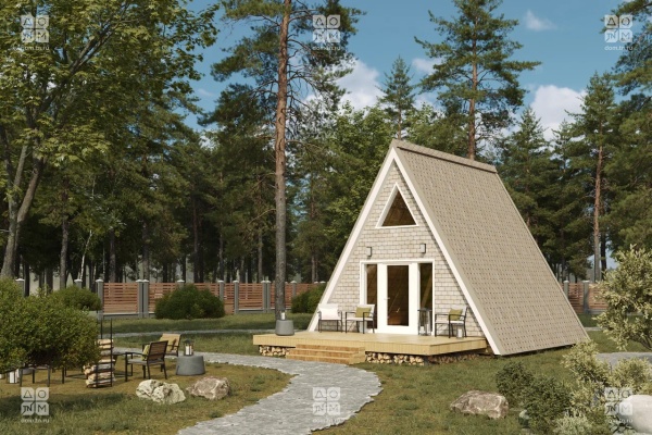 Дом панельно-каркасный Матисс (37кв.м)